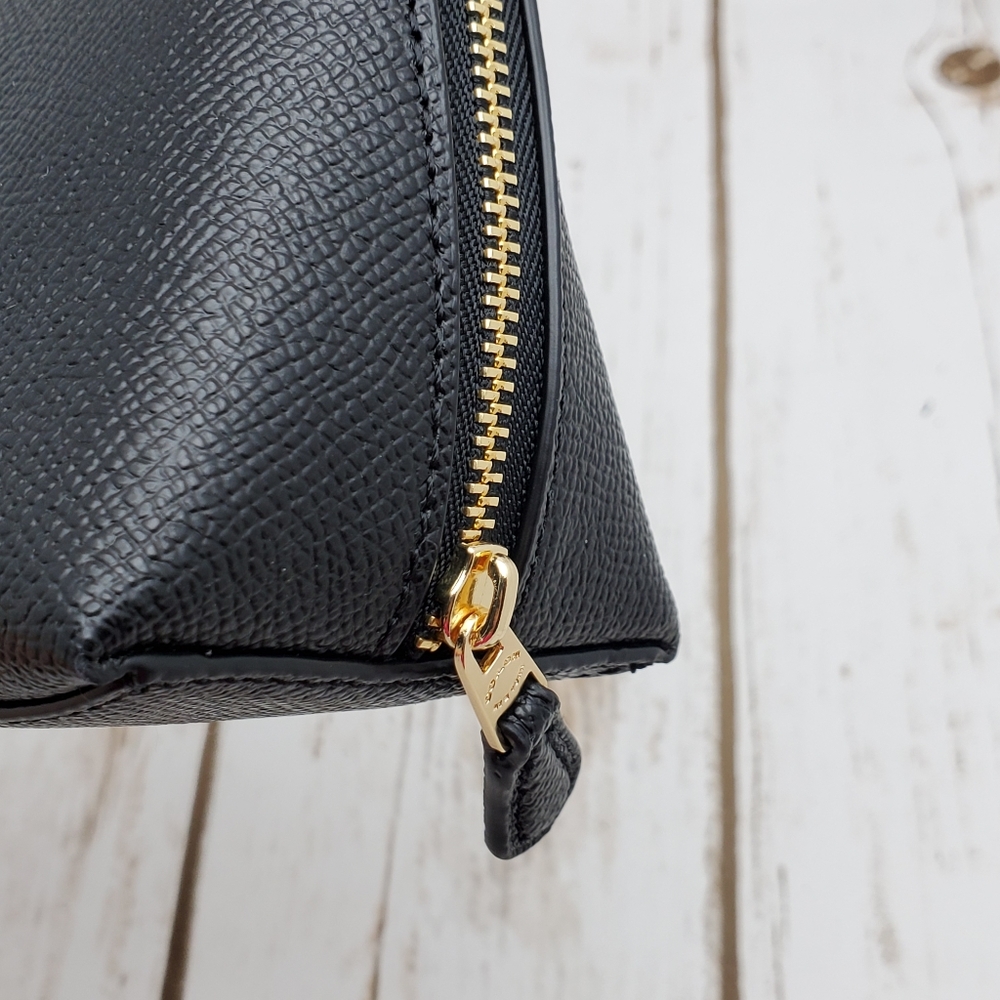 Coach Make Up Cosmetic Travel Case 17 Black F57857 - Picture 4 of 7